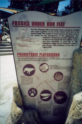 Playground Fossil Signage